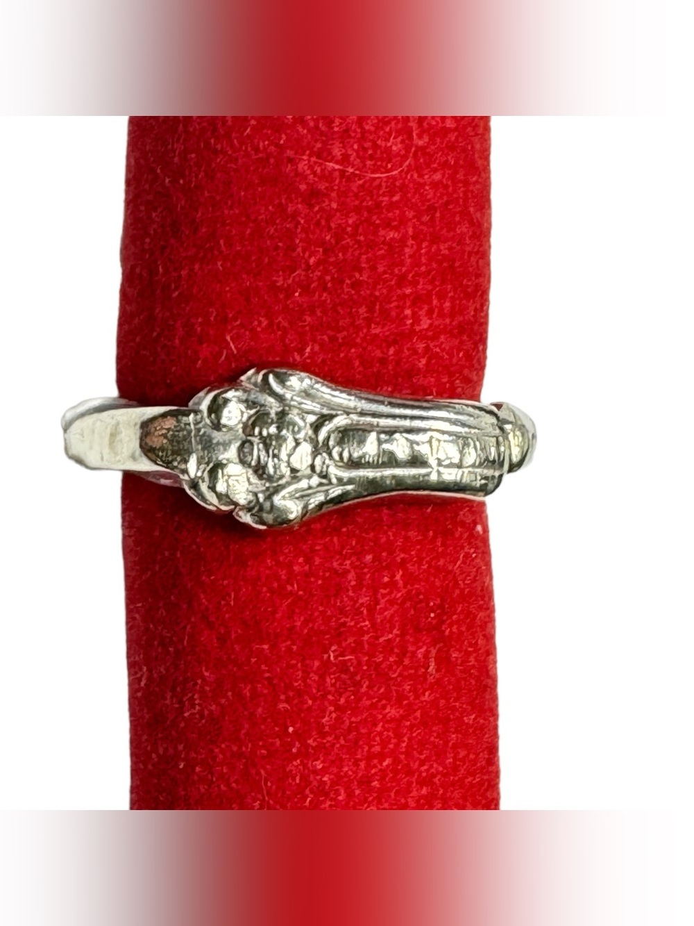 Antique British Silverware Ring Artisan Crafted from Silver Plated Bread Fork